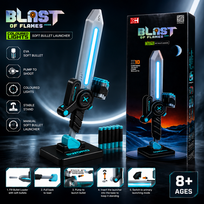 Blast of Flames Light-Up Sword Launcher