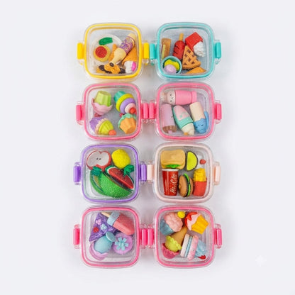 Cute Bento Box Eraser Set - Assorted Design