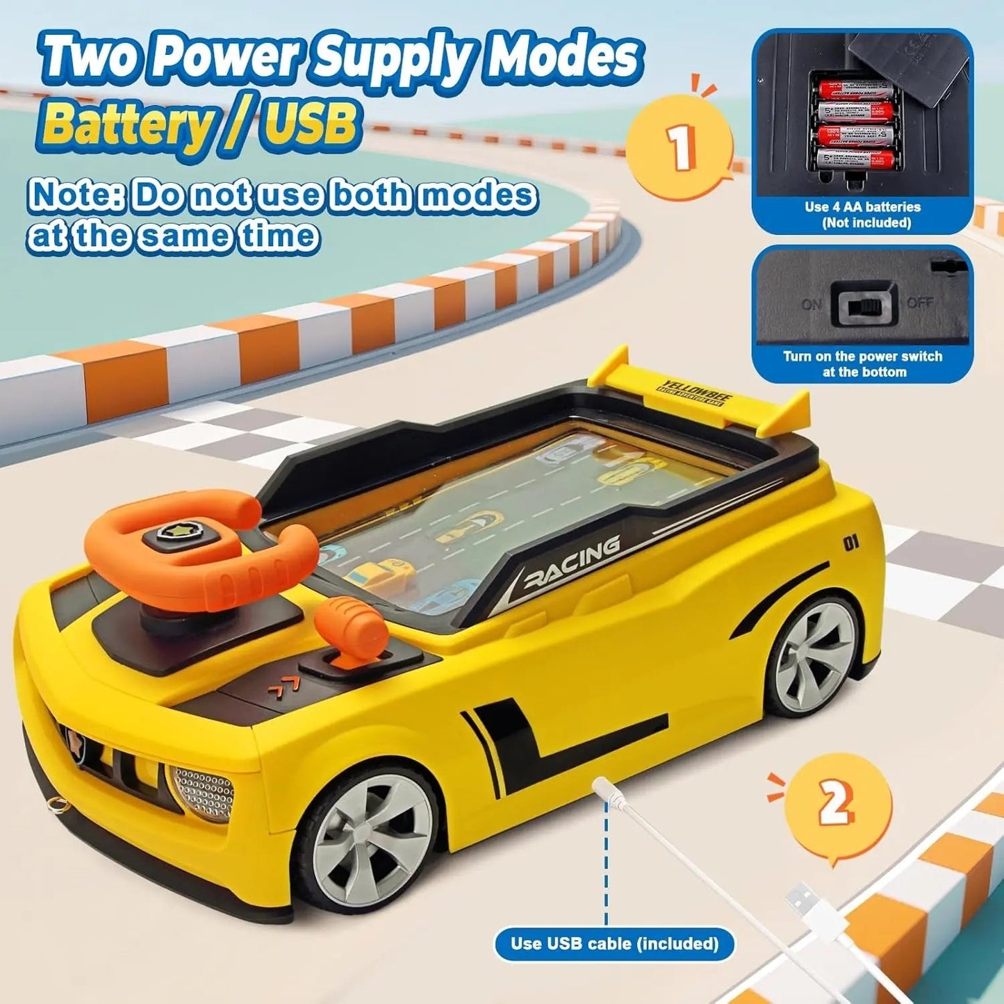 Adventure Steering Wheel Racing Game Toy for Kids - Image 6
