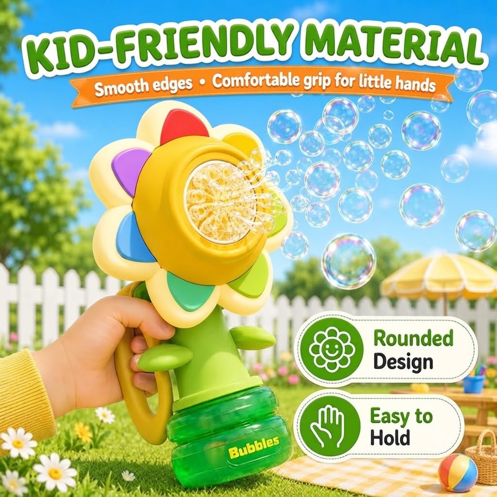 Flower Bubble Machine - Assorted Color