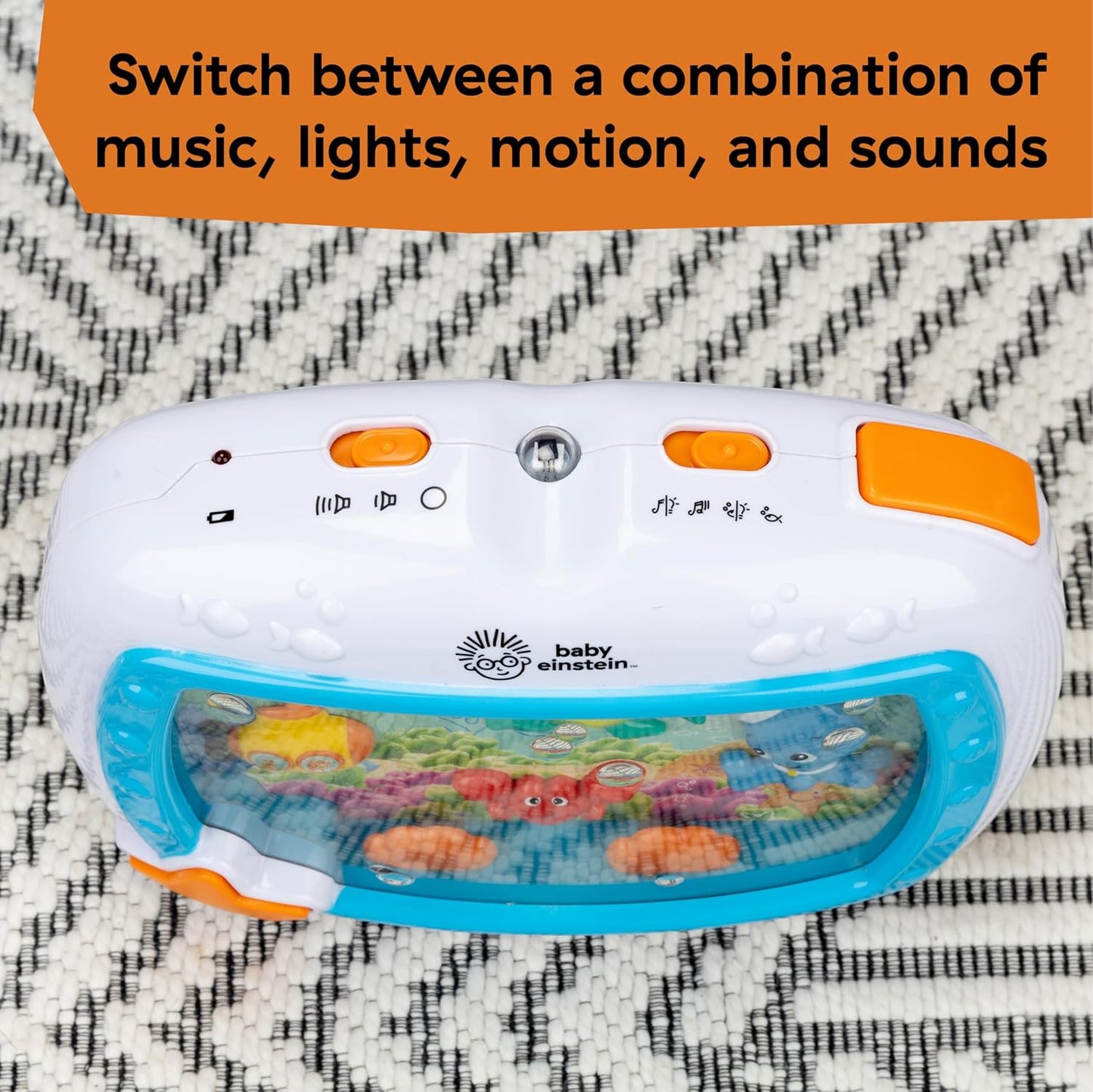 Baby Einstein Sea Dreams Soother mode controls