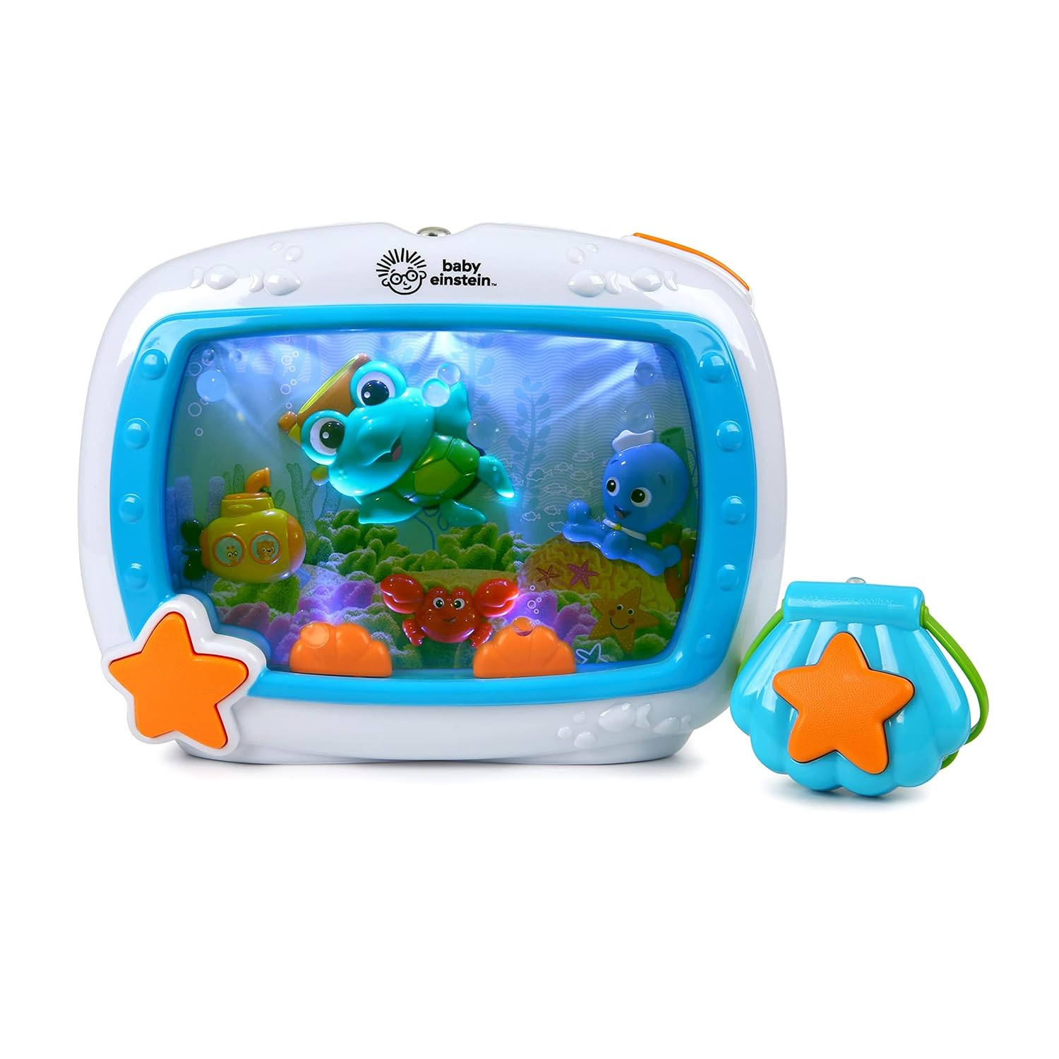 Baby Einstein Sea Dreams Soother product and remote
