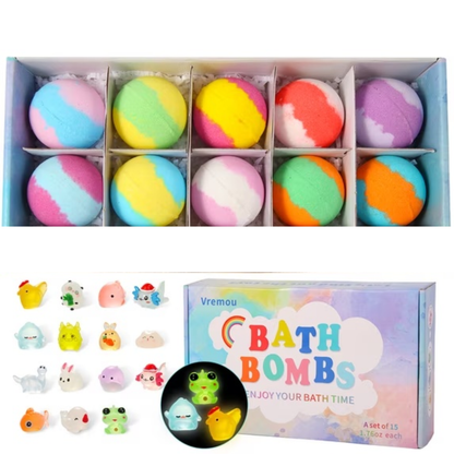 Bath Bomb Set assortment with surprise toys