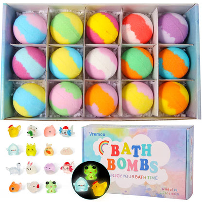 Bath Bomb Set for kids with surprise toys