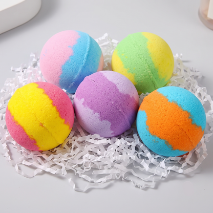 Colorful Bath Bomb Set close-up