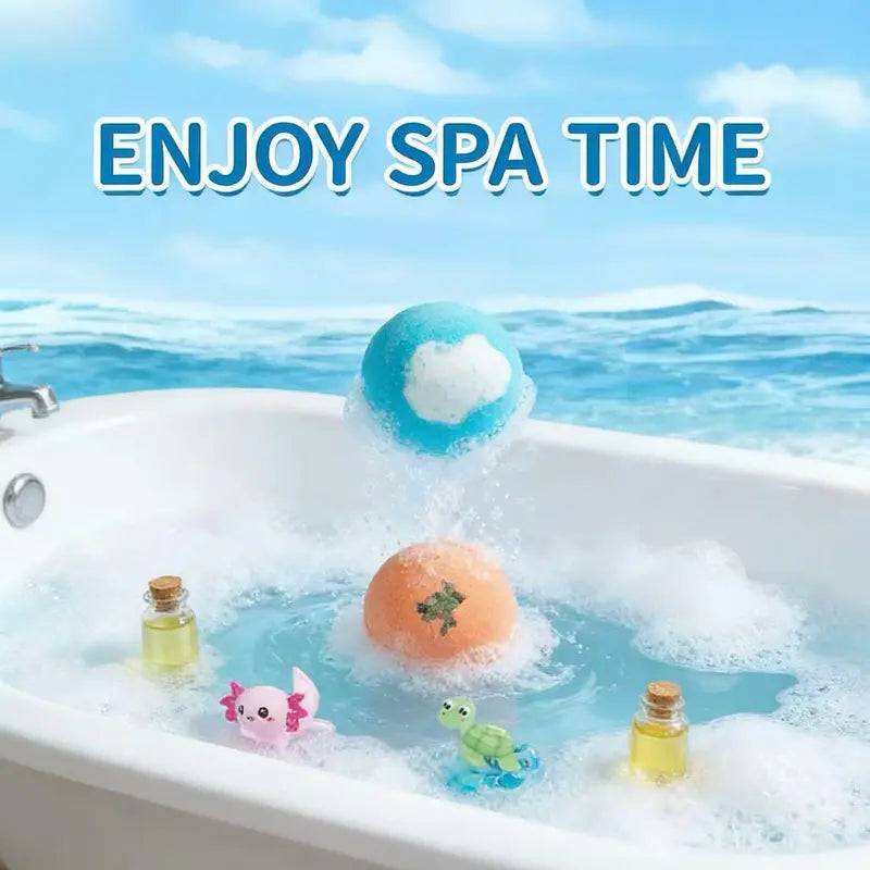 Bath Bomb Set spa time bath fizzing action