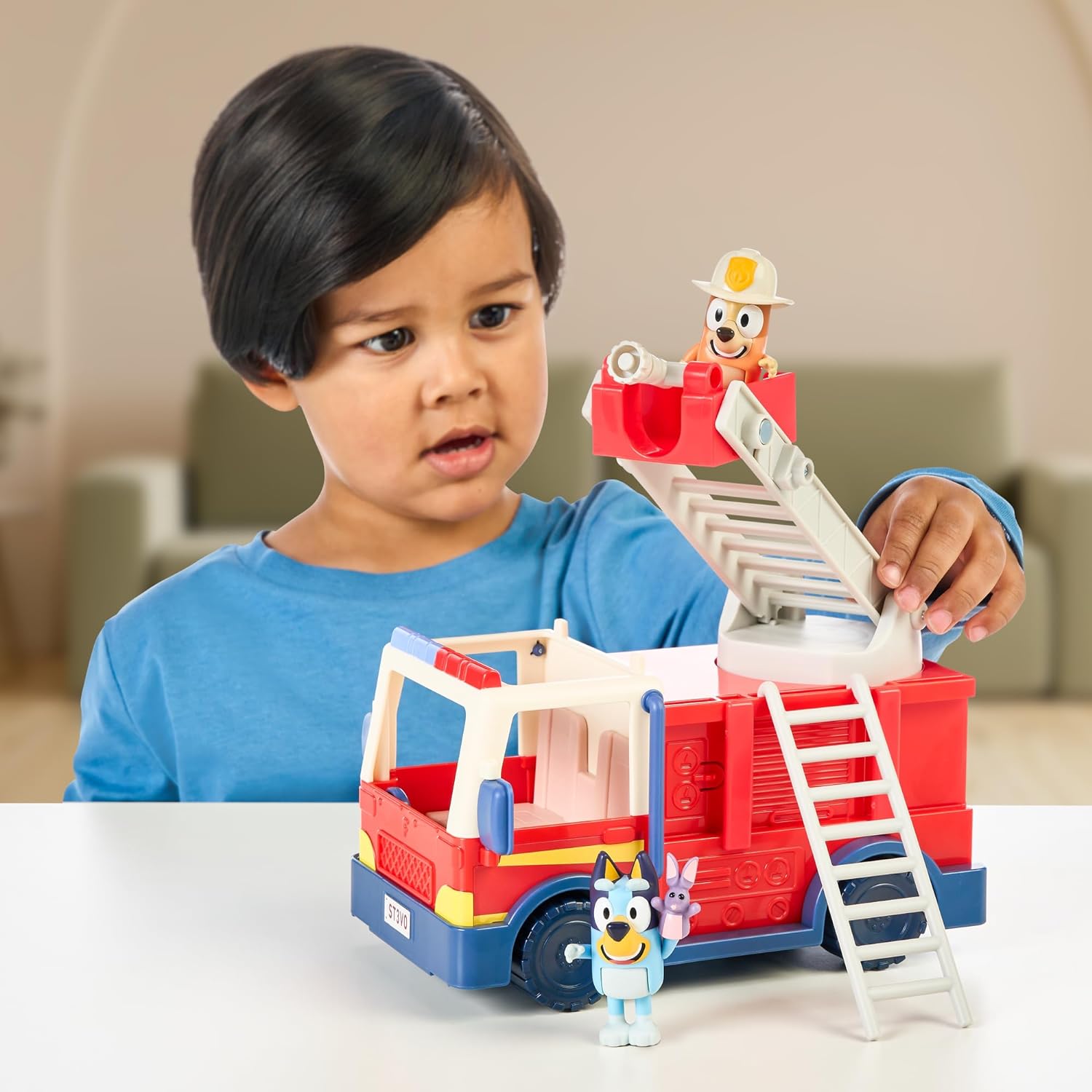 Bluey Firetruck rescue playset product view