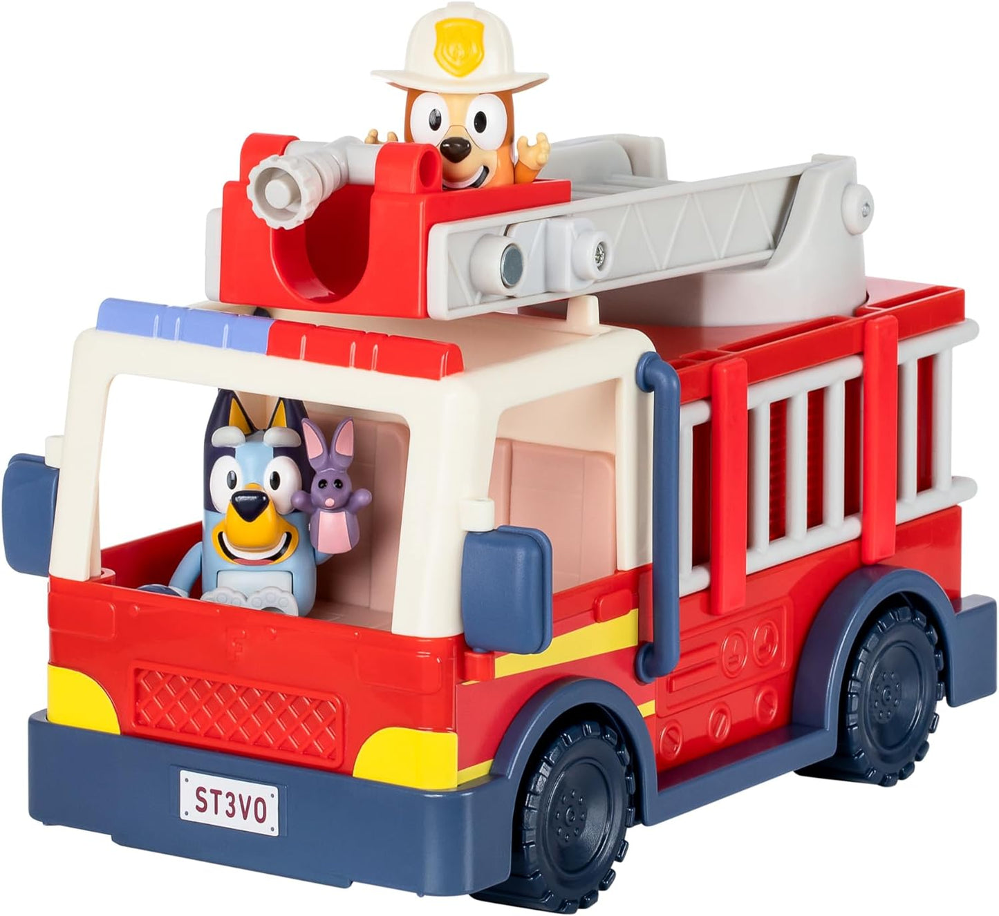 Bluey Firetruck with extendable ladder and water hose