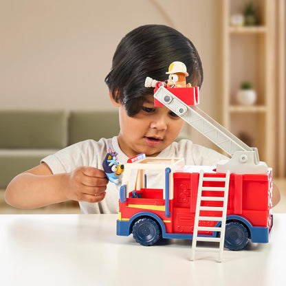 Bluey and Bingo firefighter rescue role-play set
