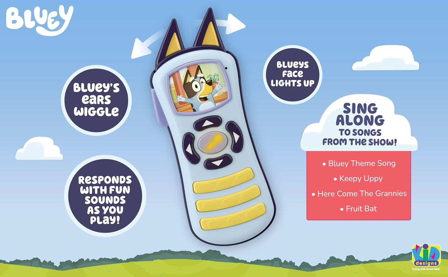 Bluey portable musical remote toy for toddlers