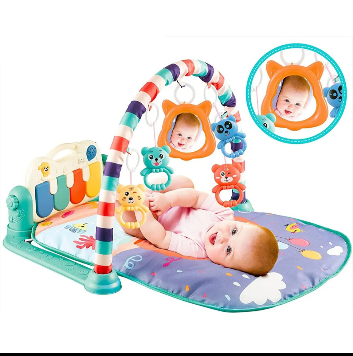 Children's Pedal Piano baby musical play gym mat