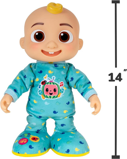 CoComelon Dancing JJ 14-inch interactive doll in retail packaging