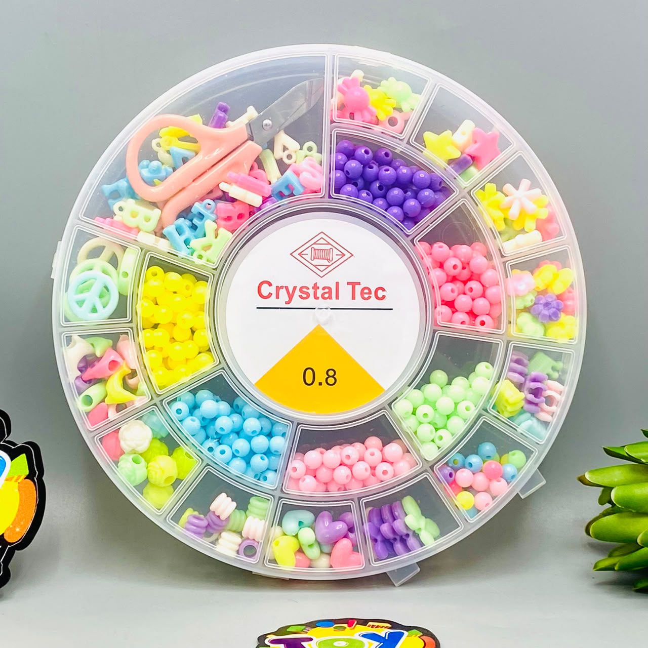 DIY Colorful Creative Beads Set With Storage Box