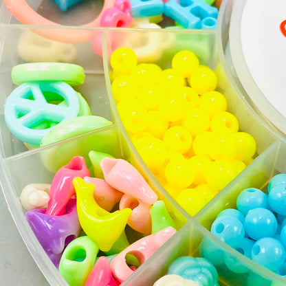 Colorful beads craft storage box