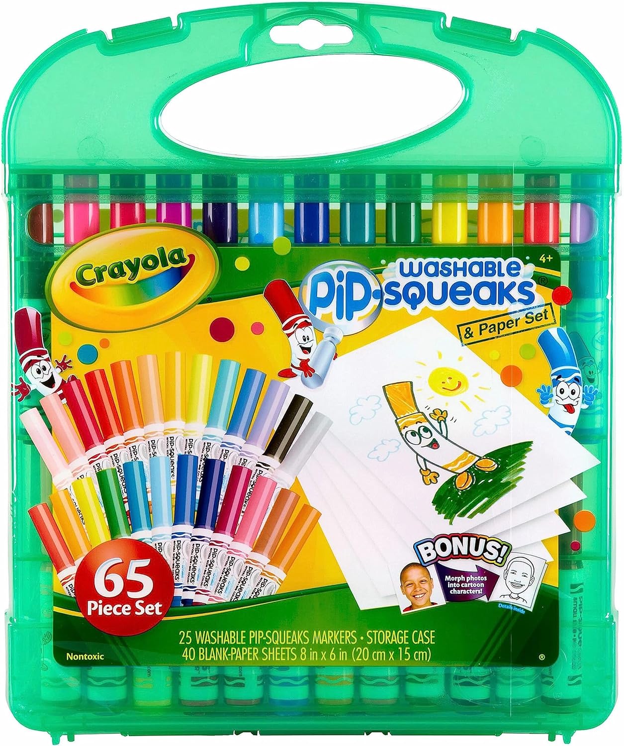 Crayola Pip-Squeaks 65-piece washable marker and paper set