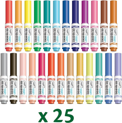 Twenty-five Crayola Pip-Squeaks washable mini markers