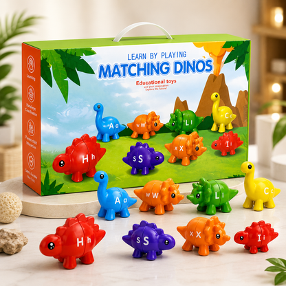 Matching Dinos Educational Toy - For Kids 10 Pcs