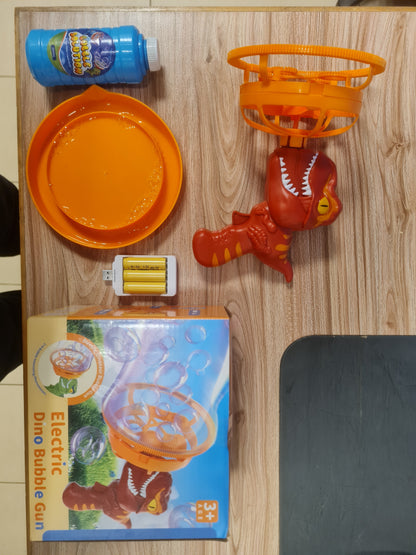 Rechargeable Dinosaur Bubble Blaster toy for kids