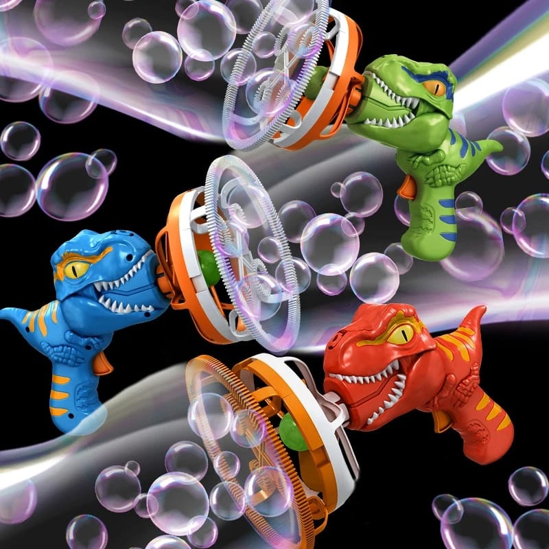 Dinosaur bubble blaster rechargeable kids bubble toy details
