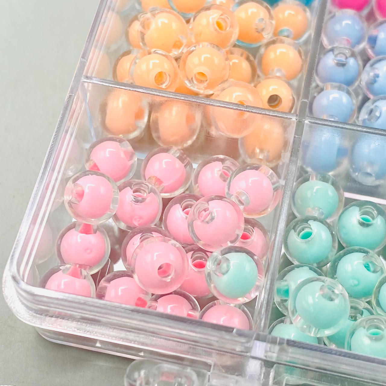 Colorful DIY jewelry making beads