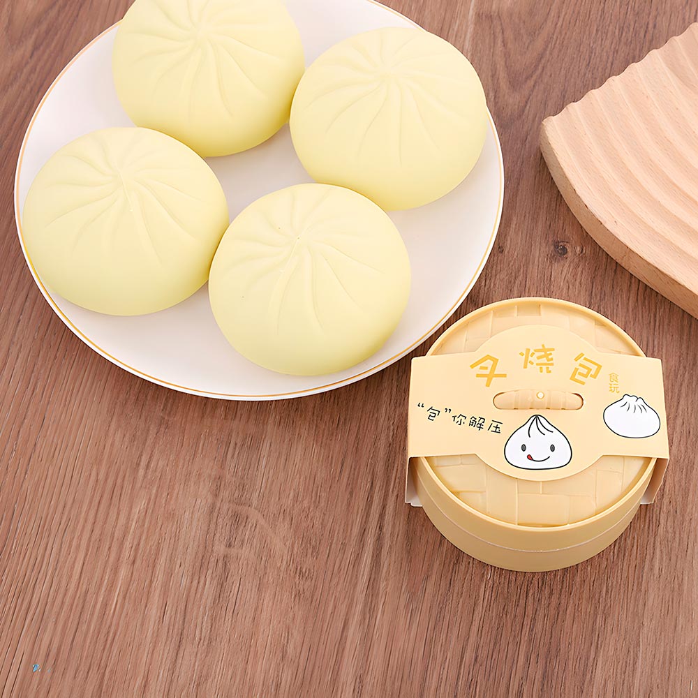 Dumpling shaped squishy stress relief fidget toy