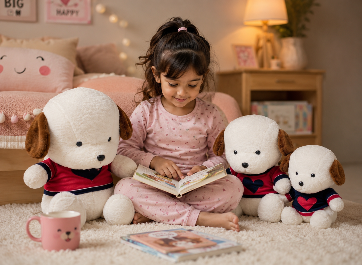 Cute Puppy Plush Toy – Soft & Adorable Cuddly Companions