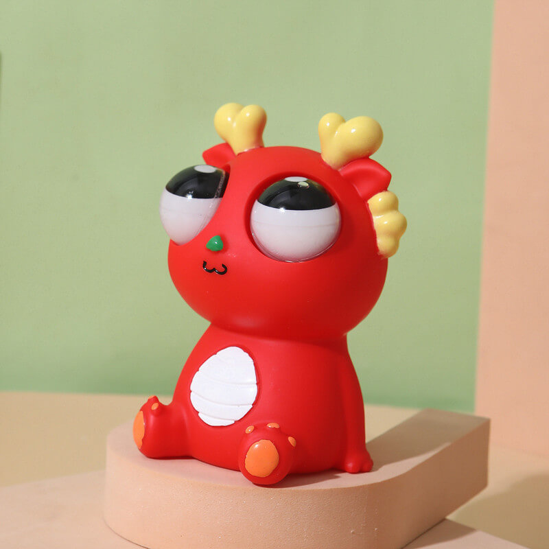 Funny eye popping fidget dragon