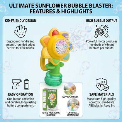 Flower Bubble Machine - Assorted Color