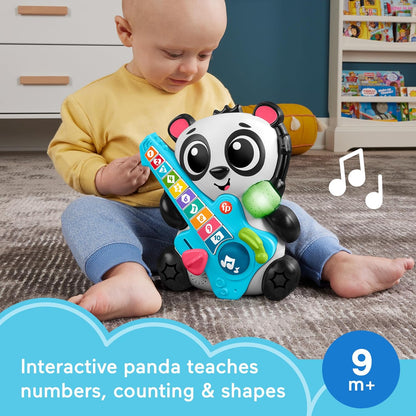 Baby playing with Fisher-Price Jam & Count Panda