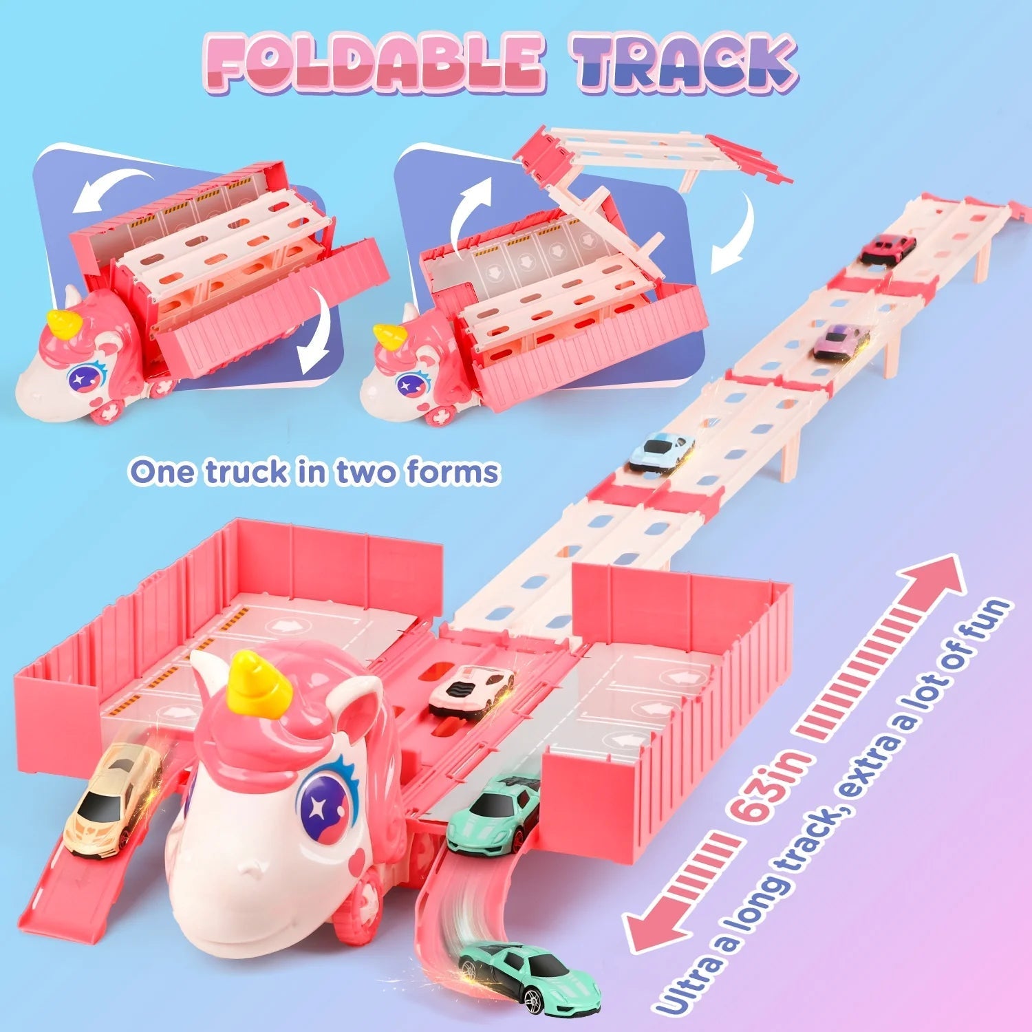Unicorn truck track playset image 4
