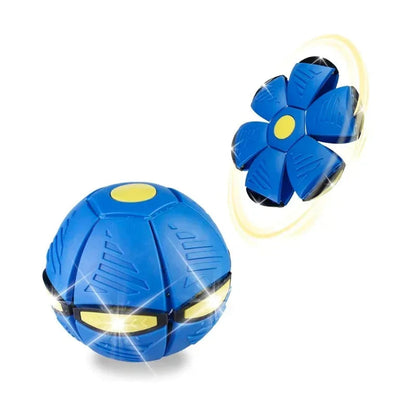 Glowing UFO Magic Ball transforming flying disc toy