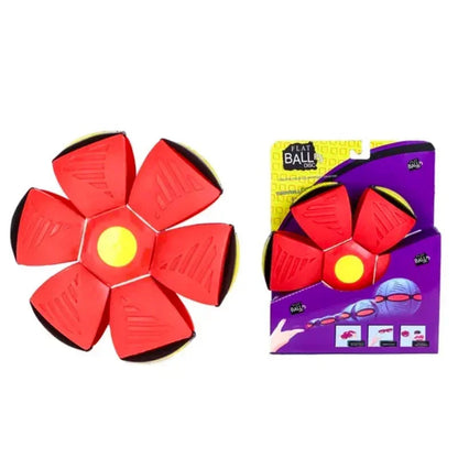 Red glowing UFO magic ball flying saucer toy