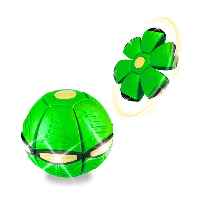 Green glowing UFO magic ball toy