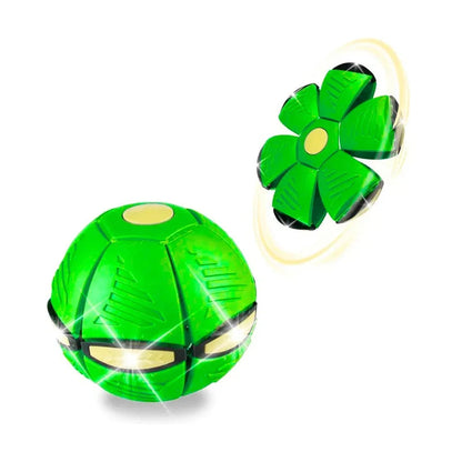 Green glowing UFO magic ball toy