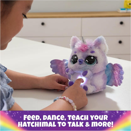 Feed dance and teach Hatchimals Mystery Hatch Pufficorn