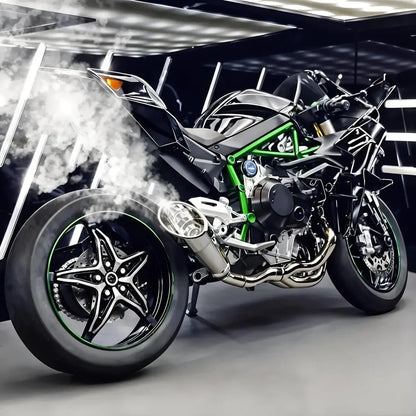 1:6 Diecast Kawasaki Ninja H2R Bootable Spray Bike - image 12