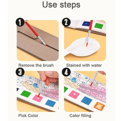 Portable Watercolor Painting Books
