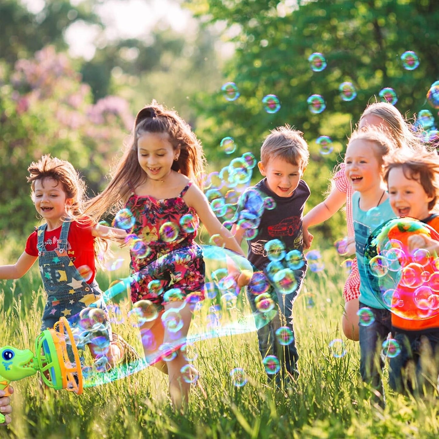 Dinosaur Bubble Gun Machine