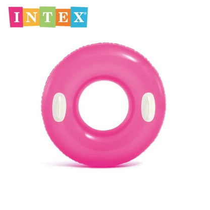 INTEX 30" Hi-Gloss Tube Swim Water Ring (Assorted Colors)