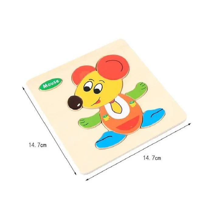 Wooden 3D Number Sorting Puzzle ( 20+ Designs )