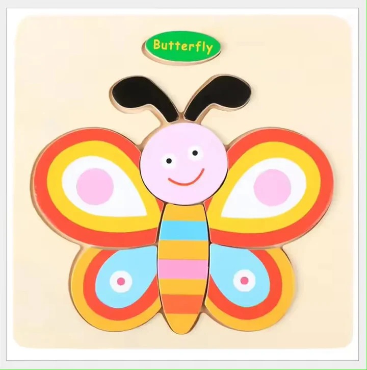Wooden Montessori Jigsaw Puzzle Board
