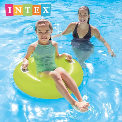 INTEX 30" Hi-Gloss Tube Swim Water Ring (Assorted Colors)