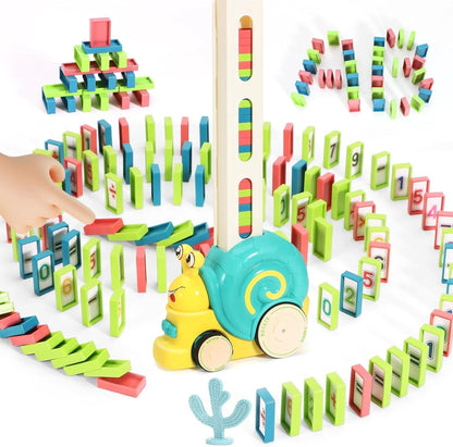 Domino Laying Snail Train