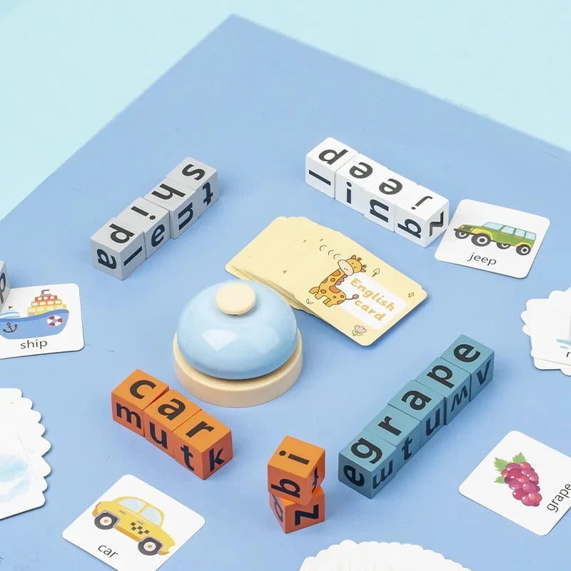 Early Education Spelling Blocks Game with Buzzer