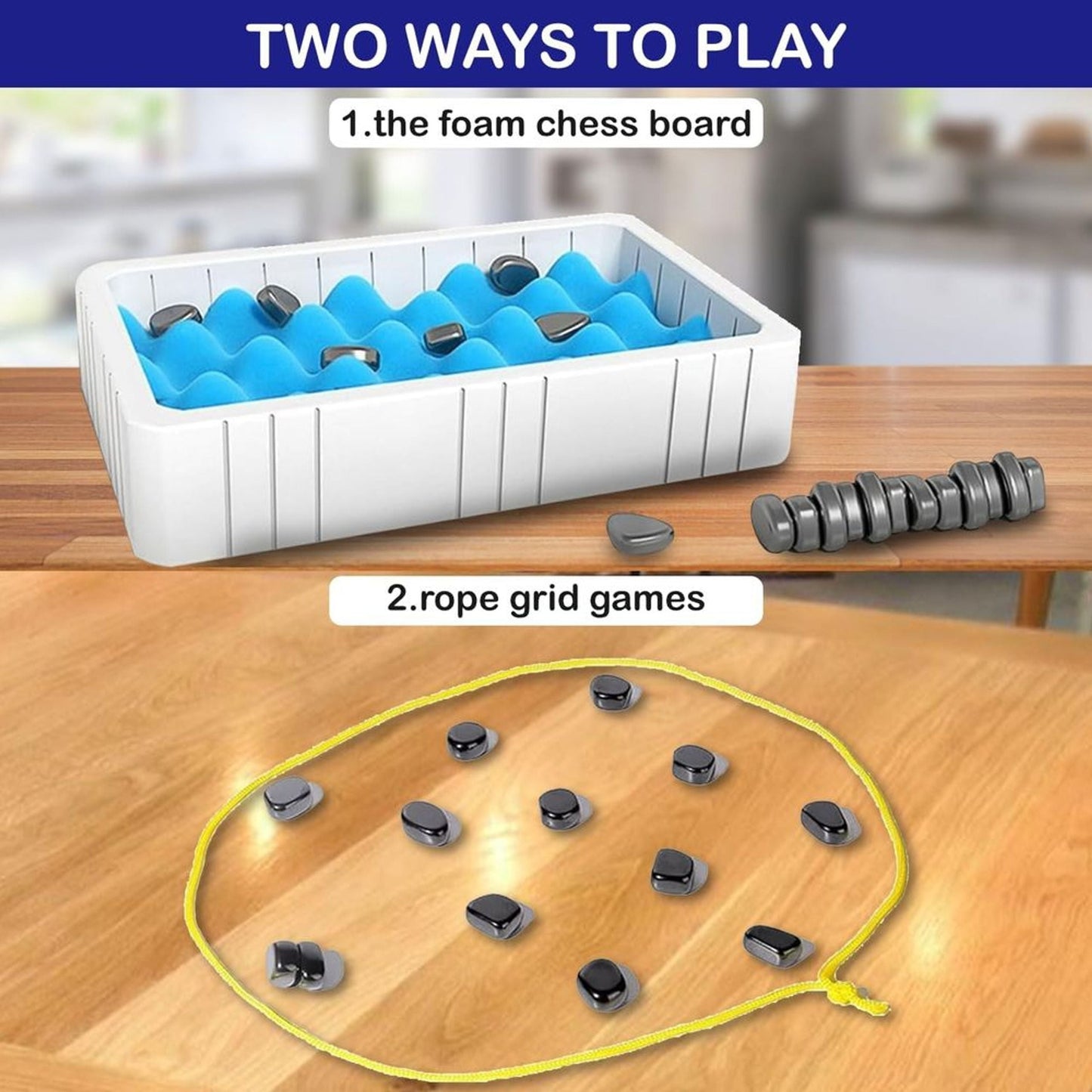 2-in-1 Magnetic Chess Family Activity Game