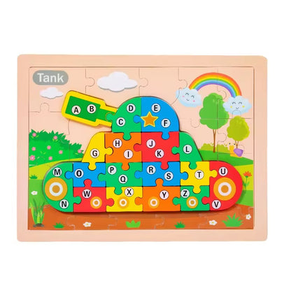 Wooden 3D Number Sorting Puzzle ( 20+ Designs )