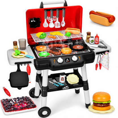 Kids BBQ Grill Playset with Light & Sound