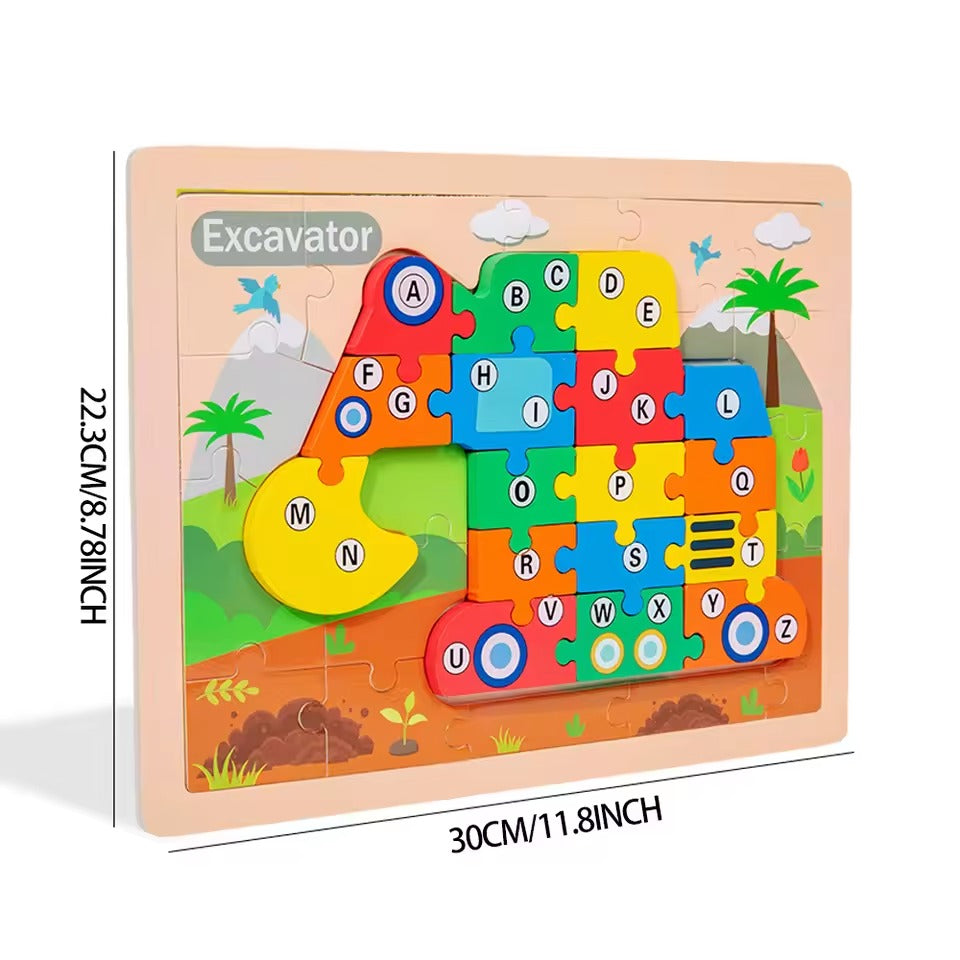 Wooden 3D Number Sorting Puzzle ( 20+ Designs )