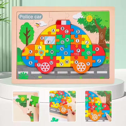 Wooden 3D Number Sorting Puzzle ( 20+ Designs )