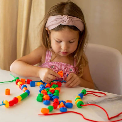 Creative Colorful Threading Beads